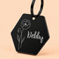 Birth Flower Dog Tag - Poppy Birth Flower Dog Tag, August