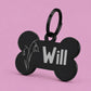Birth Flower Dog Tag - Snowdrop Birth Flower Dog Tag, January