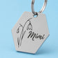 Birth Flower Dog Tag - Snowdrop Birth Flower Dog Tag, January