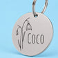 Birth Flower Dog Tag - Snowdrop Birth Flower Dog Tag, January