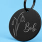 Birth Flower Dog Tag - Snowdrop Birth Flower Dog Tag, January