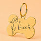 Birth Flower Dog Tag - Violet Birth Flower Dog Tag, February