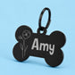 Birth Flower Dog Tag - Violet Birth Flower Dog Tag, February
