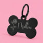 Birth Flower Dog Tag - Water Lily Birth Flower Dog Tag, July