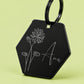 Birth Flower Dog Tag - Water Lily Birth Flower Dog Tag, July