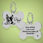 Bobtail Unique Dog Tag with Peek-a-Boo Portrait