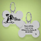 Boxer Unique Dog Tag with Peek-a-Boo Portrait