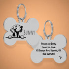 Weimaraner Unique Dog Tag with Peek-a-Boo Portrait