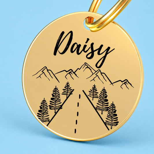 Engraved Tags - Country Road Engraved Dog Tag