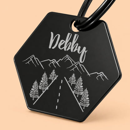 Engraved Tags - Country Road Engraved Dog Tag