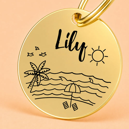 Engraved Tags - Florida Sunshine Engraved Dog Tag