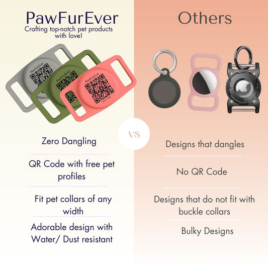 Black QR AirTag holder 2 pack, second view