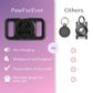 Waterproof AirTag holder scale and fit reference on a dog collar