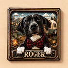 Camper at the Lake Custom Pet Magnet