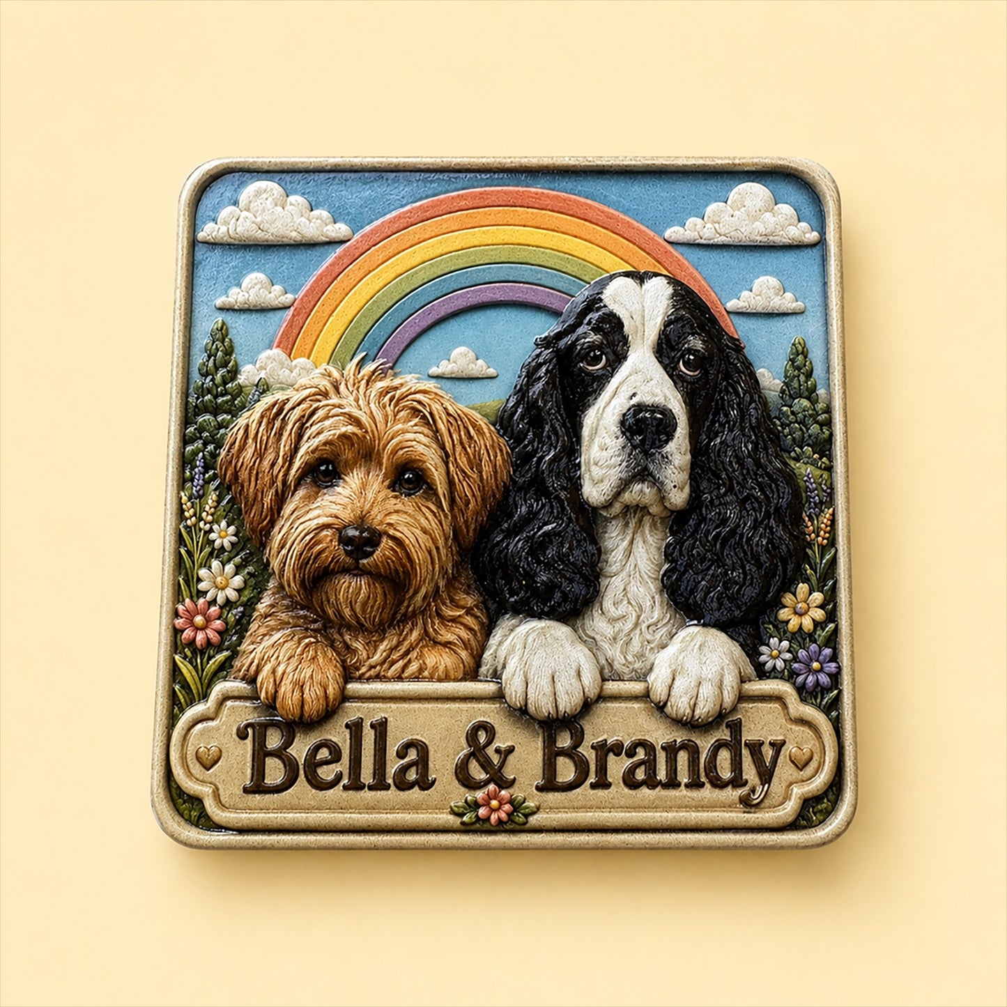 Magnet - Rainbow Meadow Custom Pet Magnet