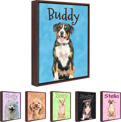 Pet Portrait - Custom Astronaut Pet Portrait Canvas from Photo | Space Dog & Cat Wall Art