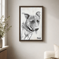 Pet Portrait - Custom Charcoal Pet Portrait Canvas from Photo | Black & White Dog & Cat Sketch