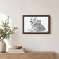 Pet Portrait - Custom Charcoal Pet Portrait Canvas from Photo | Black & White Dog & Cat Sketch