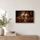 Pet Portrait - Custom Christmas Pet Portrait Canvas from Photo | Santa Hat Dog & Cat Holiday Art
