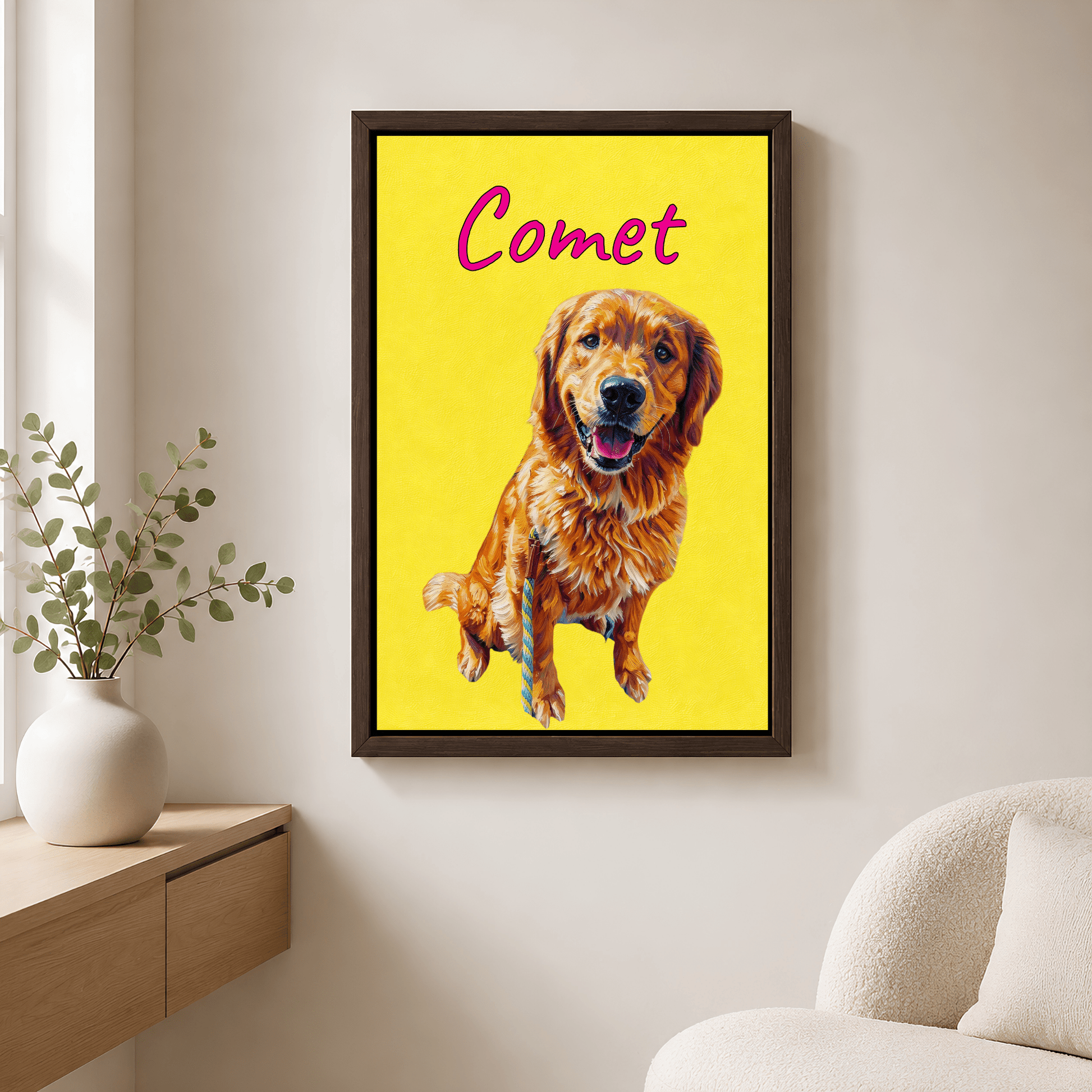 Pet Portrait - Custom Oil Painting Pet Portrait from Photo | Fine Art Dog & Cat Canvas