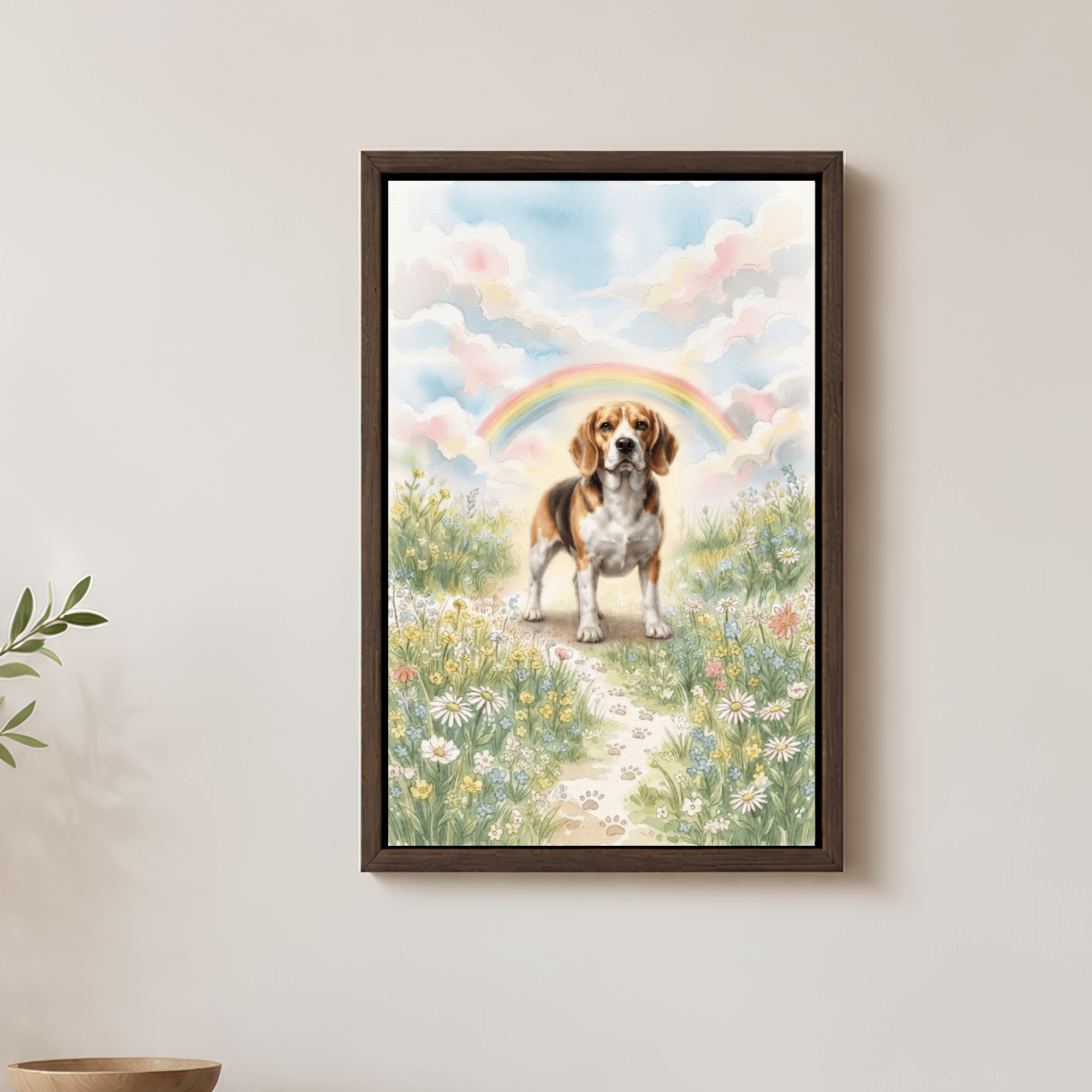 PawFurEver custom pet portrait canvas