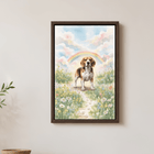 Custom Pet Memorial Portrait Canvas from Photo | Dog & Cat Loss Sympathy Gift