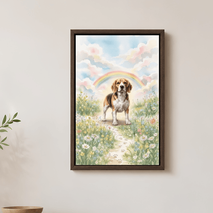Pet Portrait - Custom Pet Memorial Portrait Canvas from Photo | Dog & Cat Loss Sympathy Gift