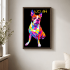 Custom Pop Art Pet Portrait Canvas from Photo | Colorful Dog & Cat Wall Art