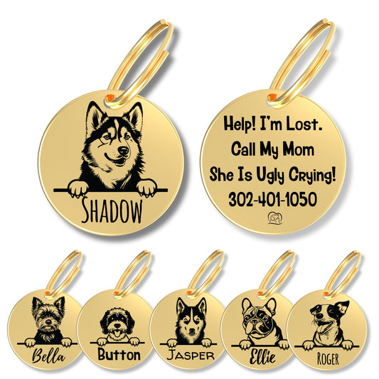 Breed Dog Tag - Personalized Breed Dog Tag (Alaskan Malmute)