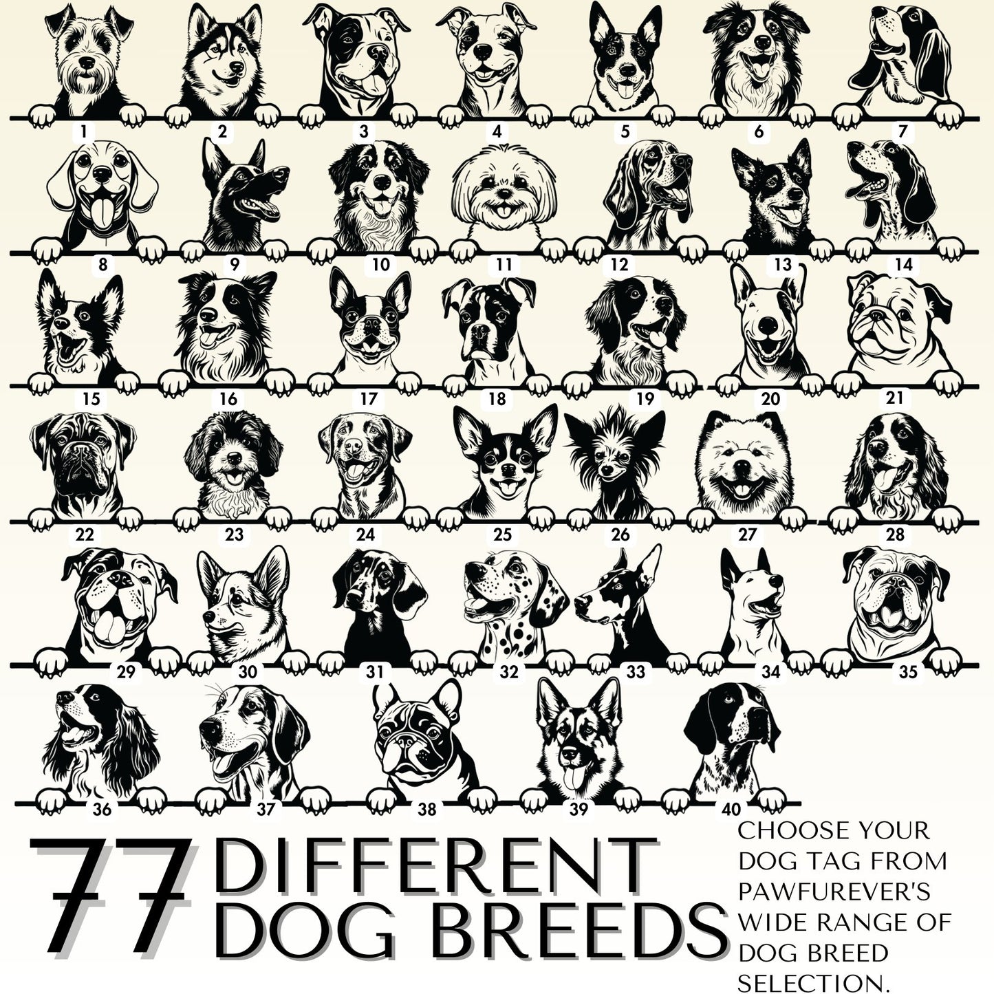 Breed Dog Tag - Personalized Breed Dog Tag (Alaskan Malmute)