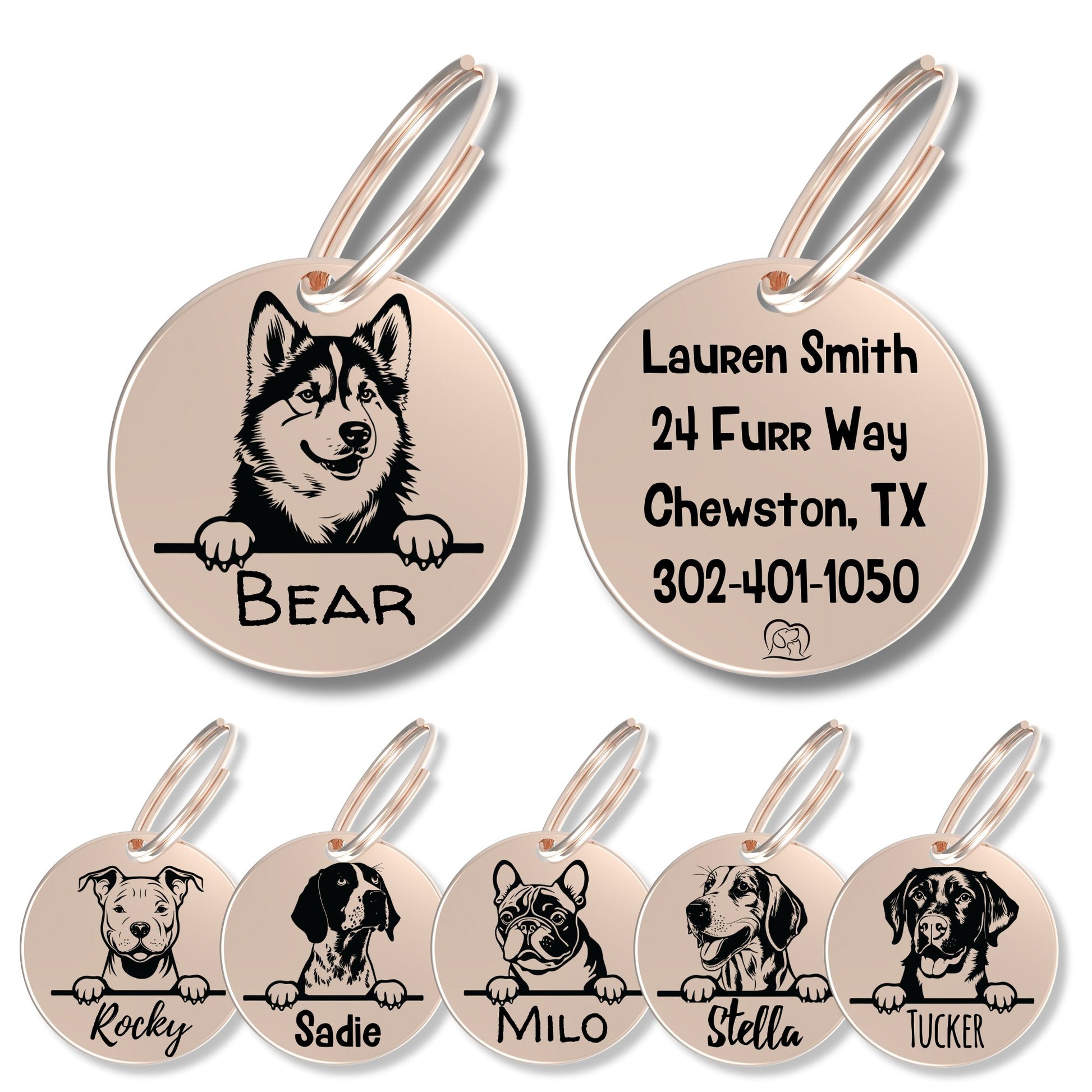 Breed Dog Tag - Personalized Breed Dog Tag (Alaskan Malmute)