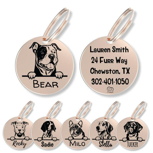 Breed Dog Tag - Personalized Breed Dog Tag (American Bully)