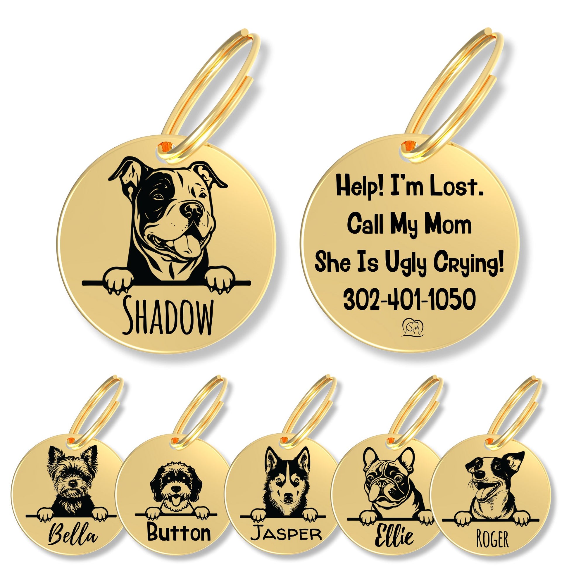 Breed Dog Tag - Personalized Breed Dog Tag (American Bully)