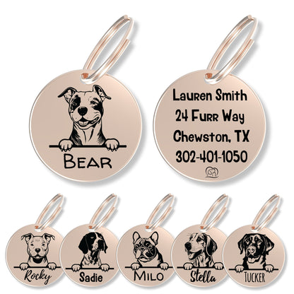 Breed Dog Tag - Personalized Breed Dog Tag (Amstaff)