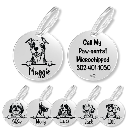 Breed Dog Tag - Personalized Breed Dog Tag (Amstaff)