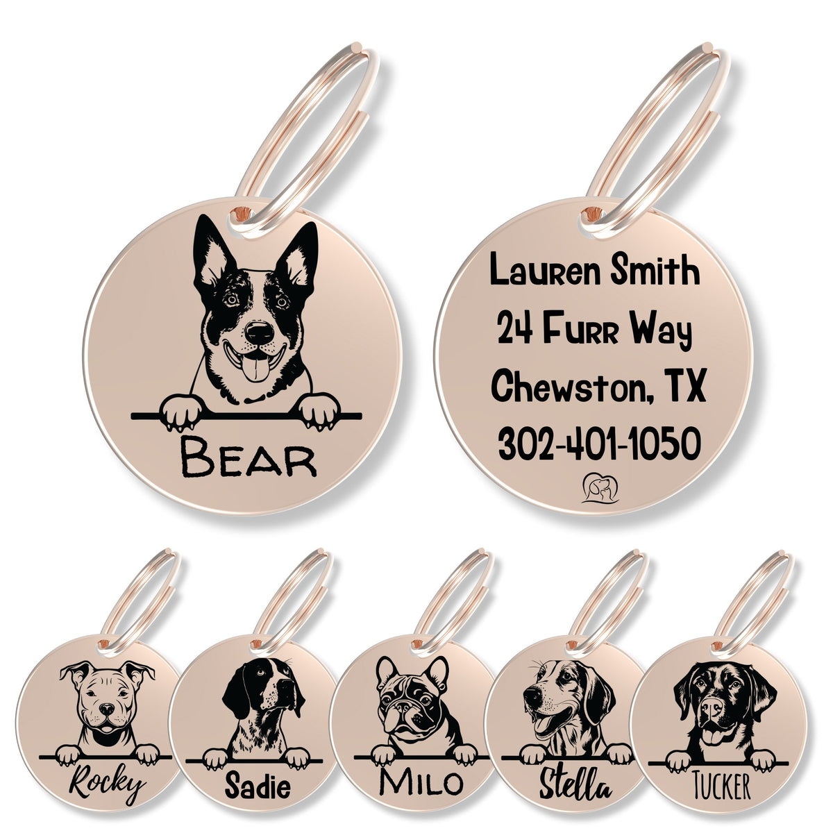 Breed Dog Tag - Personalized Breed Dog Tag (Australian Cattl)