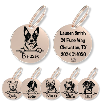 Breed Dog Tag - Personalized Breed Dog Tag (Australian Cattl)