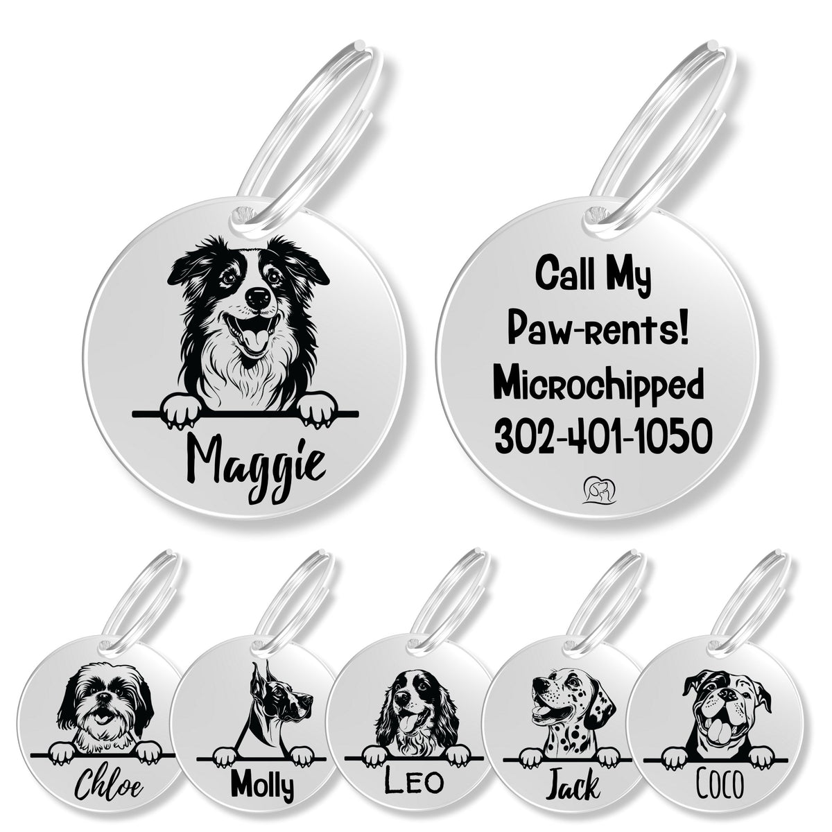 Breed Dog Tag - Personalized Breed Dog Tag (Australian Sheph)