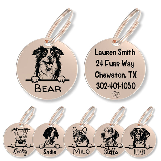 Breed Dog Tag - Personalized Breed Dog Tag (Australian Sheph)