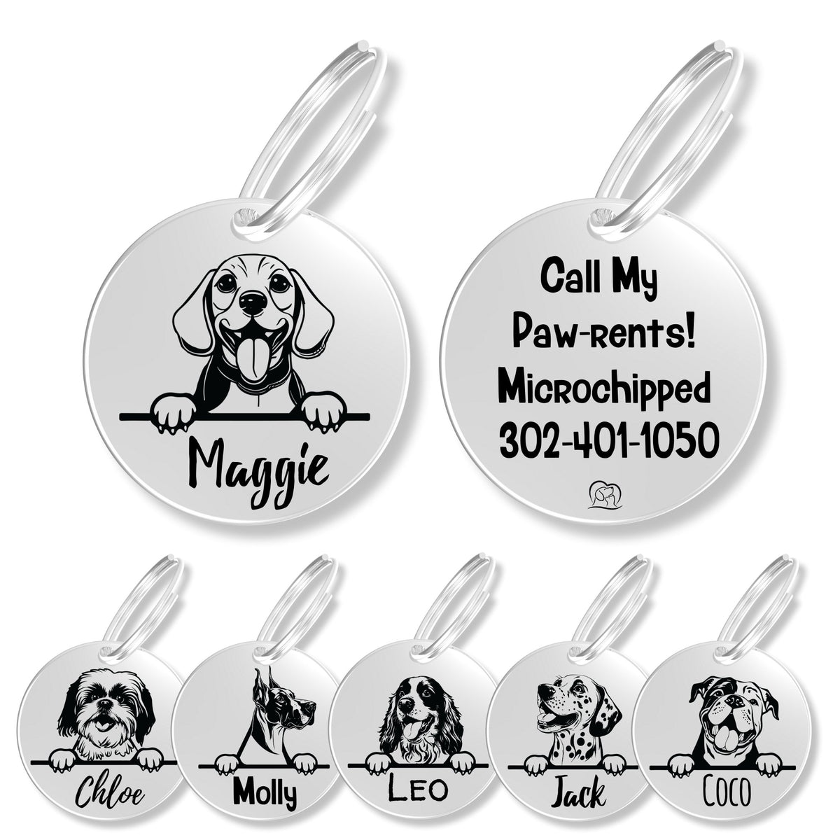 Breed Dog Tag - Personalized Breed Dog Tag (Beagle)