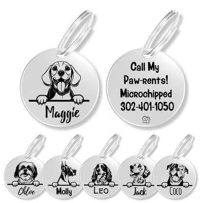 Breed Dog Tag - Personalized Breed Dog Tag (Beagle)