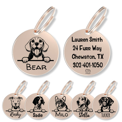 Breed Dog Tag - Personalized Breed Dog Tag (Beagle)