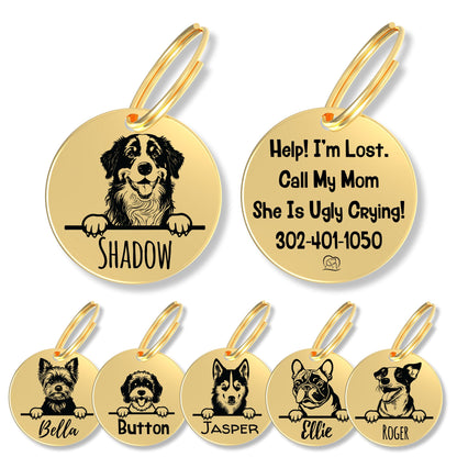 Breed Dog Tag - Personalized Breed Dog Tag (Bernese Mount)