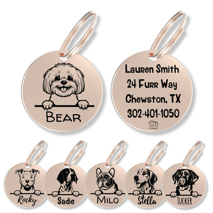 Breed Dog Tag - Personalized Breed Dog Tag (Bichon)