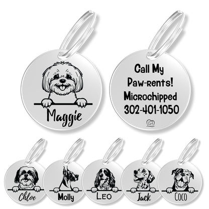 Breed Dog Tag - Personalized Breed Dog Tag (Bichon)