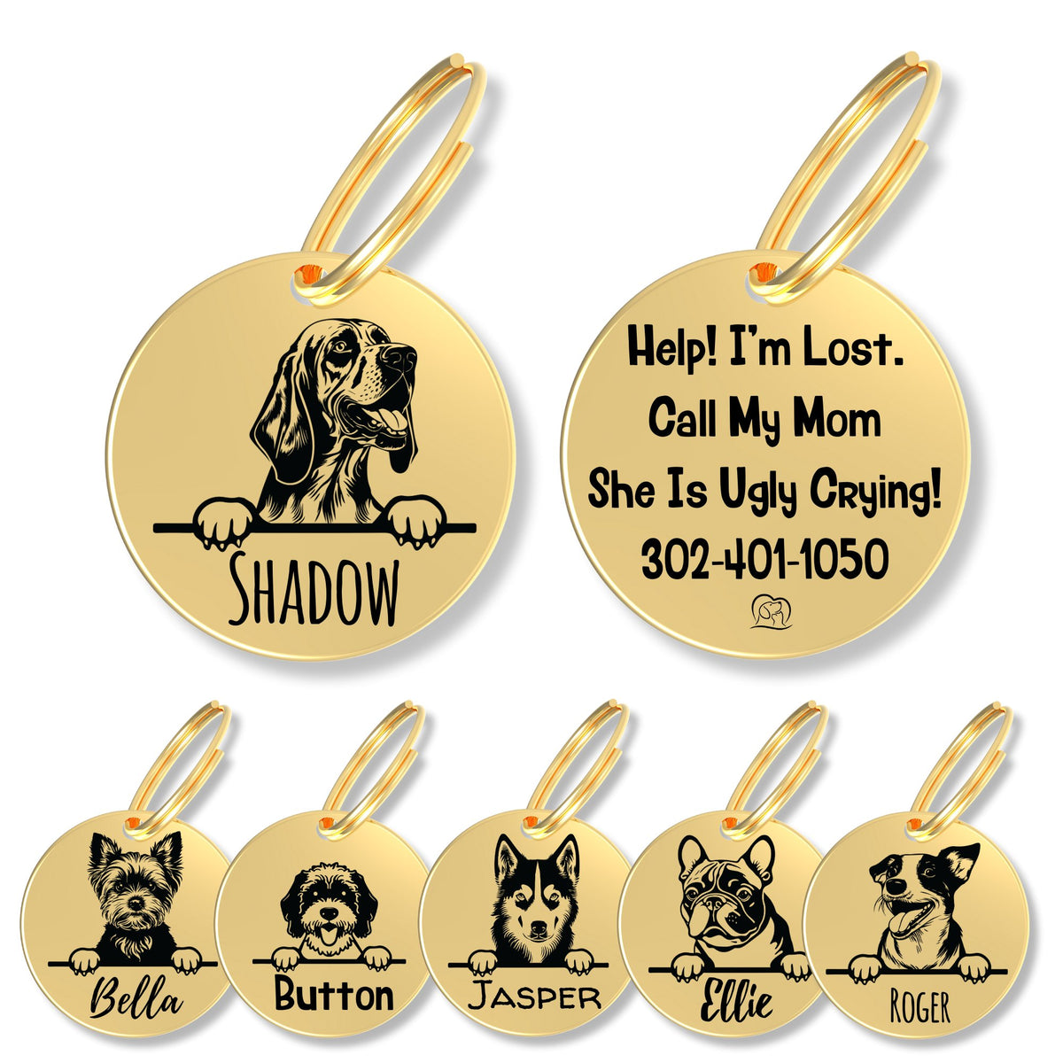 Breed Dog Tag - Personalized Breed Dog Tag (Bloodhound)