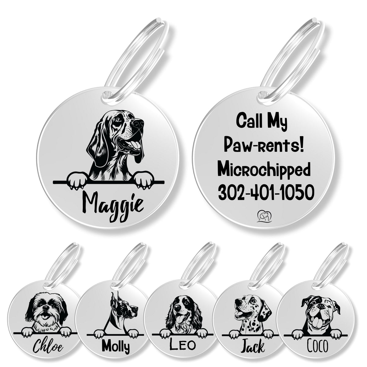 Breed Dog Tag - Personalized Breed Dog Tag (Bloodhound)