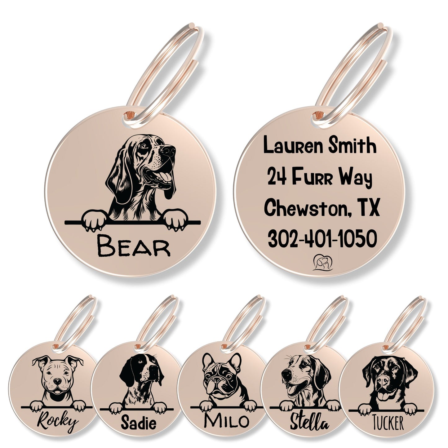 Breed Dog Tag - Personalized Breed Dog Tag (Bloodhound)
