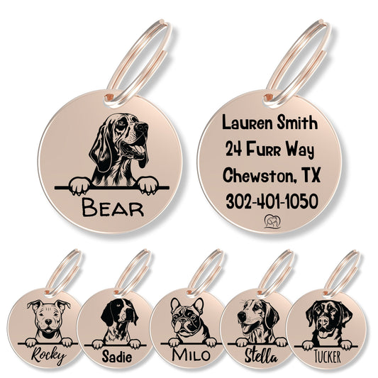 Breed Dog Tag - Personalized Breed Dog Tag (Bloodhound)