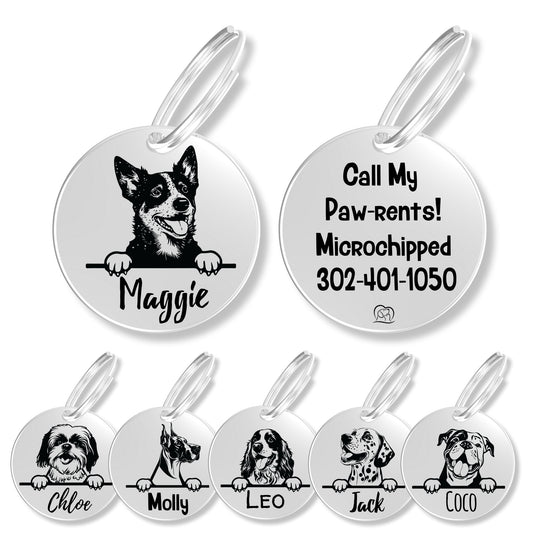 Breed Dog Tag - Personalized Breed Dog Tag (Blue Heeler)